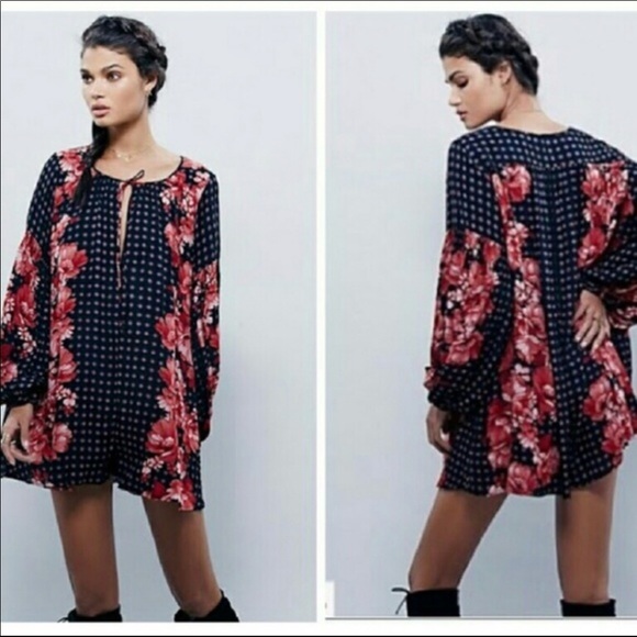 Free People Pants - Free People Oversized Floral Romper